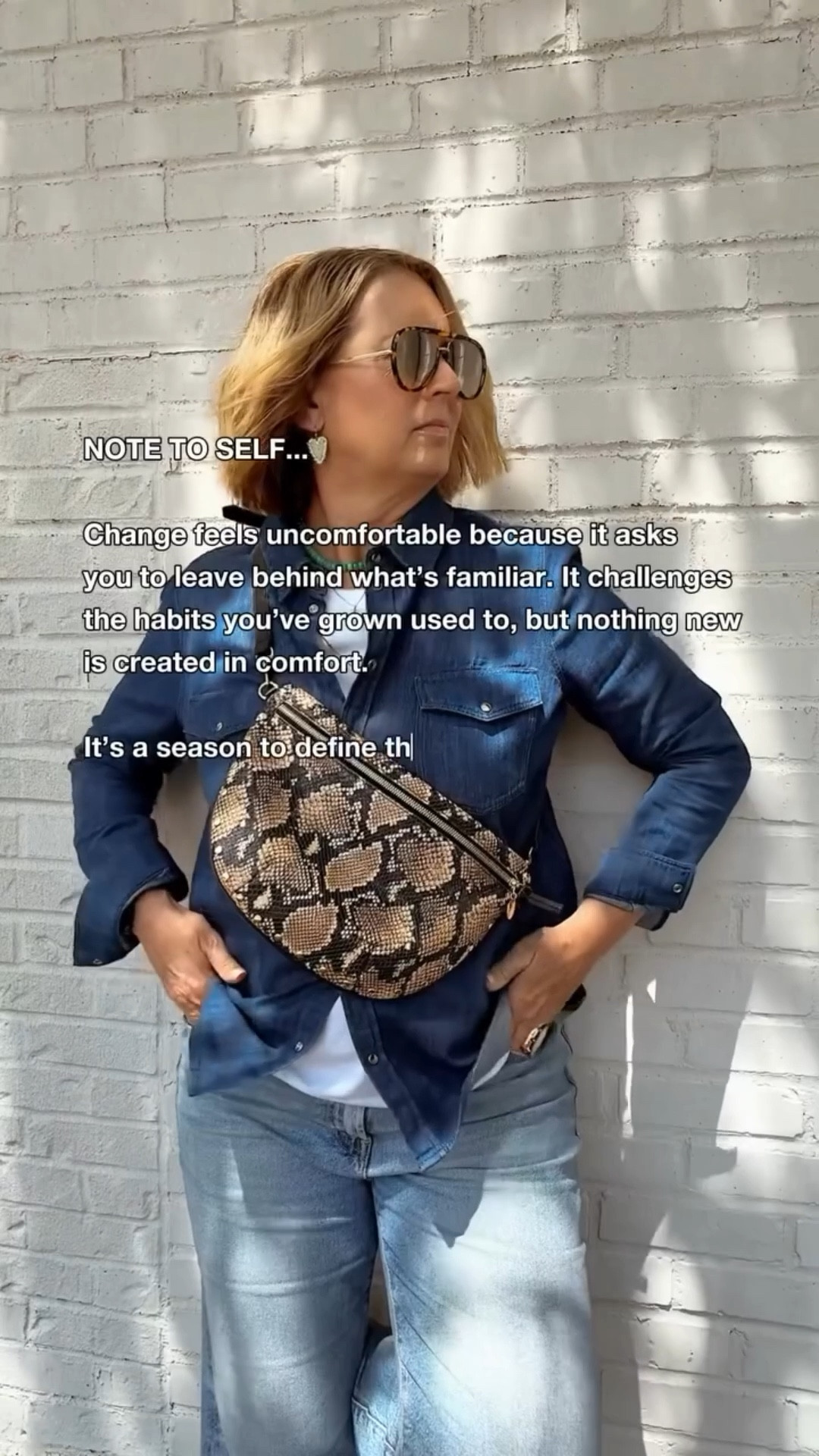 50+ Friends, It’s a thrill ride, this life. 🎢 
Let’s dress for it. - Jill

#modernmidlifecool #over50style #quietluxury #nextphasestyle #showupinyour50s