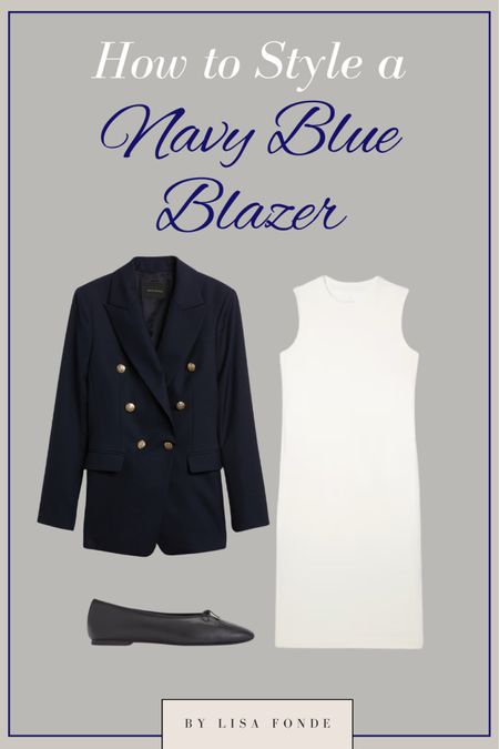 Navy blue blazer dress outfit 

#LTKSeasonal
