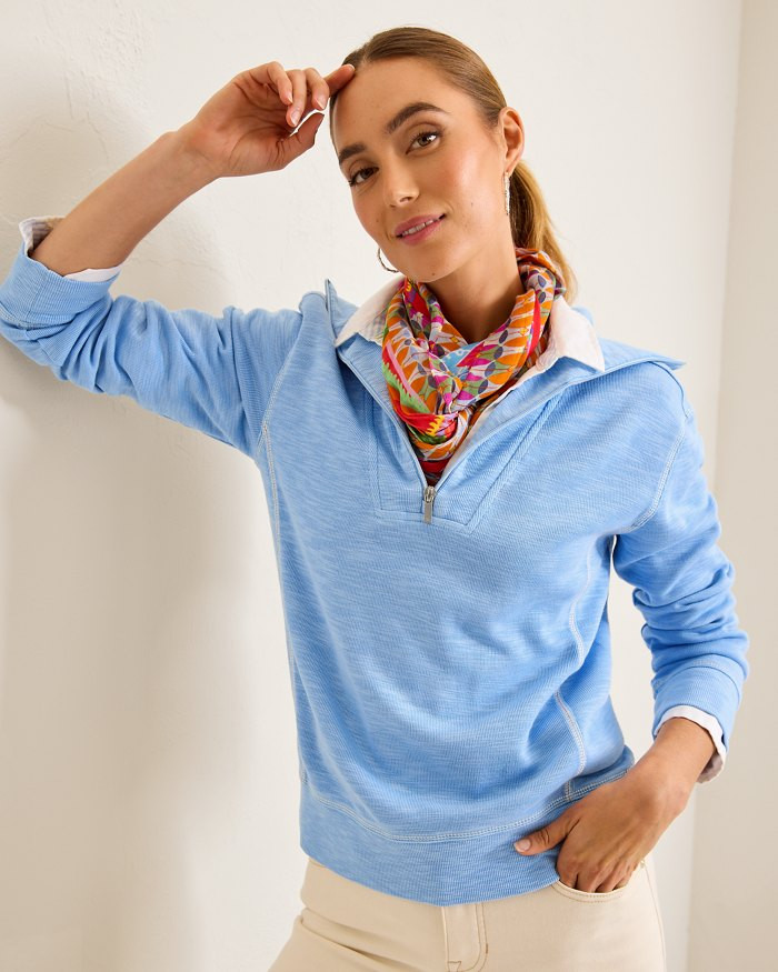 Tobago Bay Half-Zip Sweatshirt | Tommy Bahama