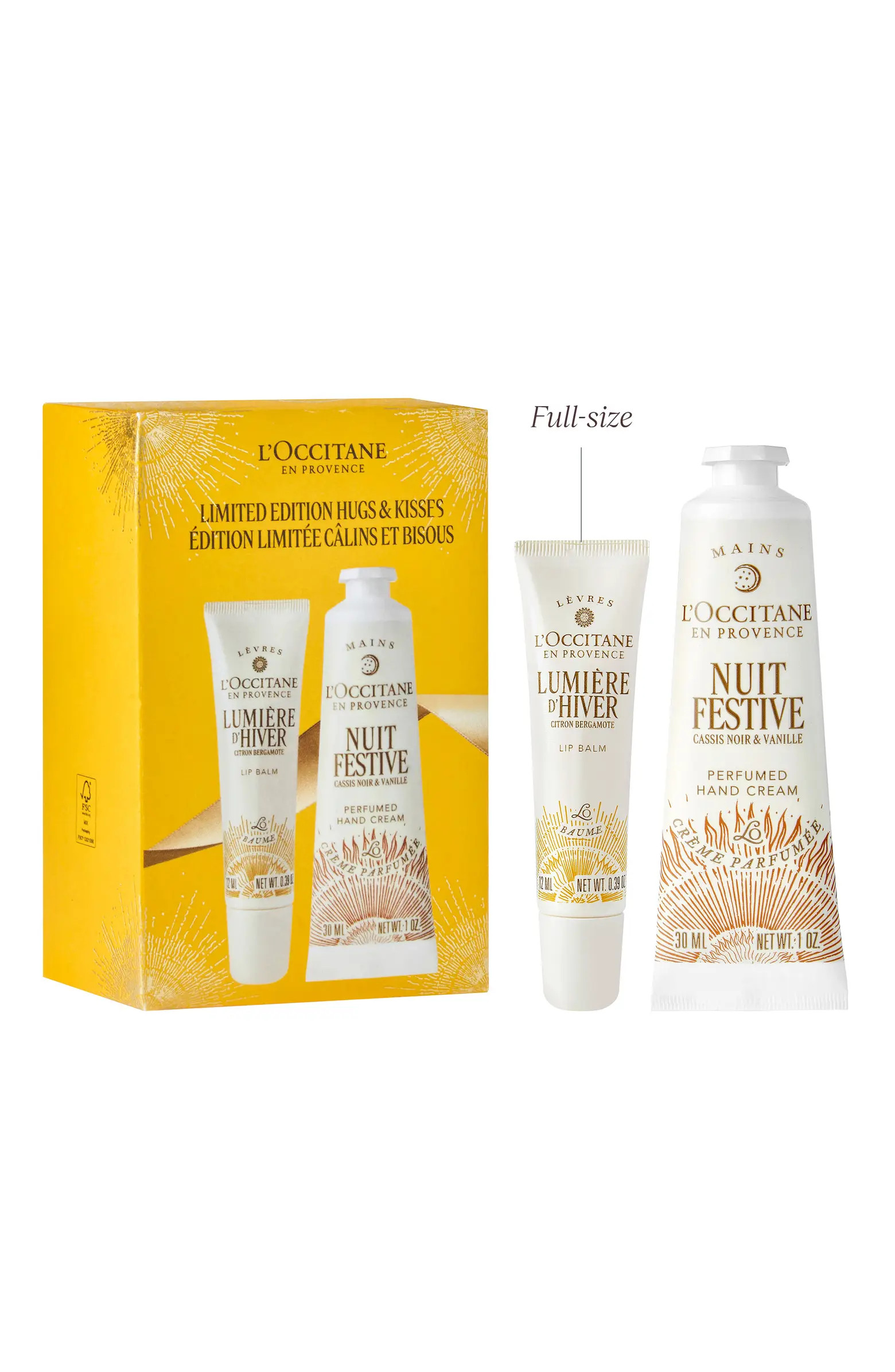 L'Occitane Hugs & Kisses Hand Cream & Lip Balm Set (Nordstrom Exclusive) $26 Value | Nordstrom | Nordstrom