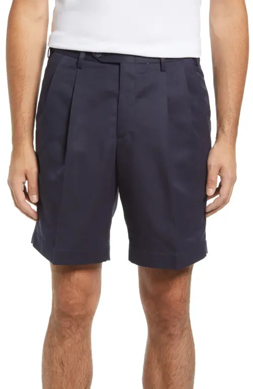 Berle Pleated Shorts in Navy at Nordstrom, Size 40 | Nordstrom