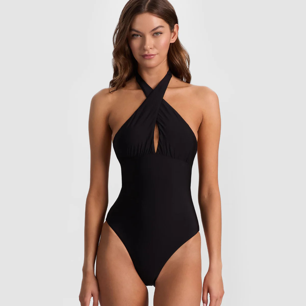 Black Cross Front One Piece | PQ Swim | PQ Swim