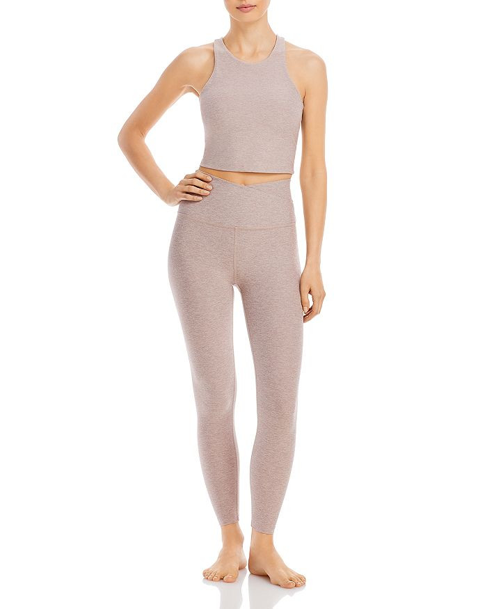 Focus Cropped Tank Top & At Your Leisure Space Dye High Waist Midi Leggings | Bloomingdale's (US)