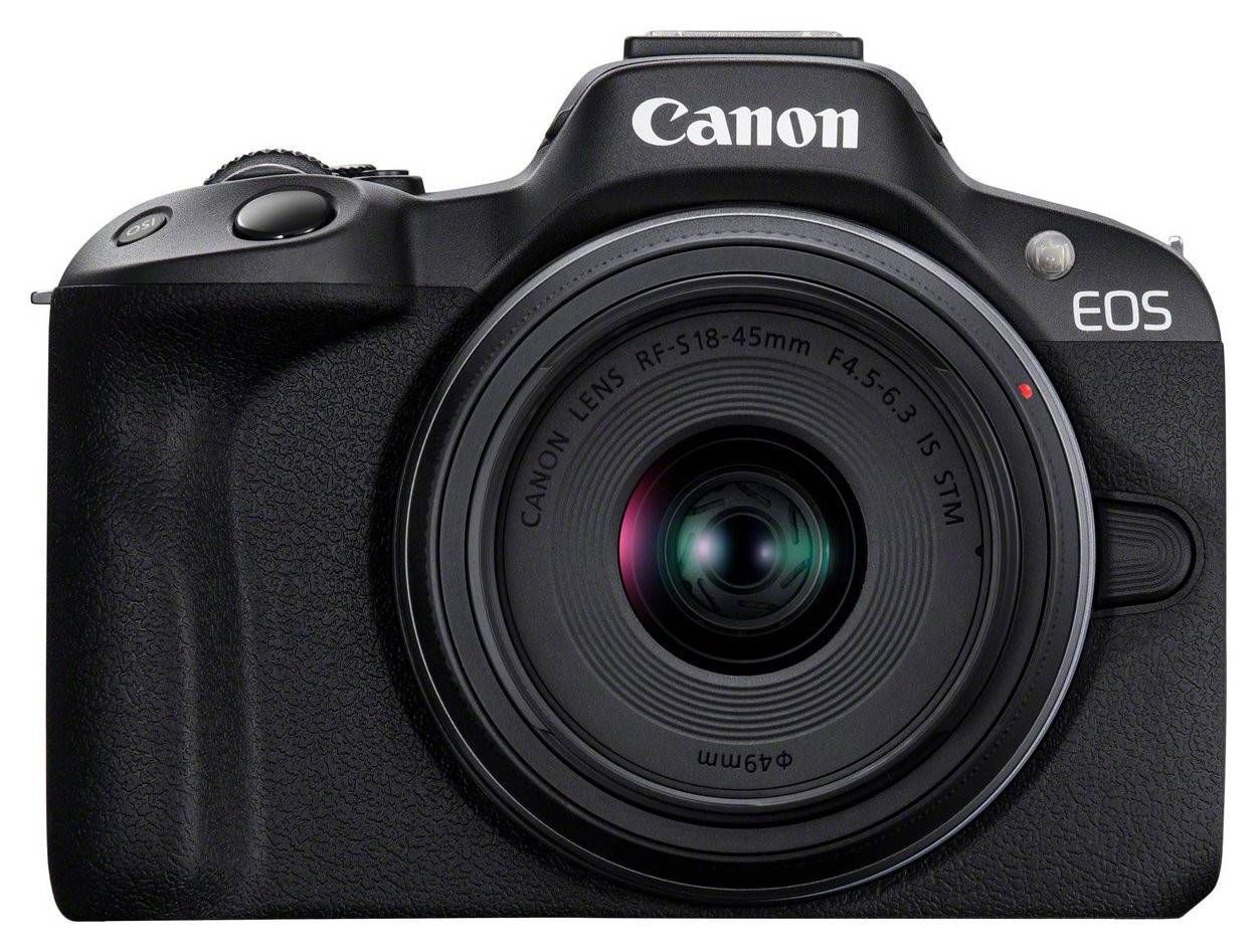 Canon EOS R50 Mirrorless Camera With RFS 18-45mm Lens | argos.co.uk