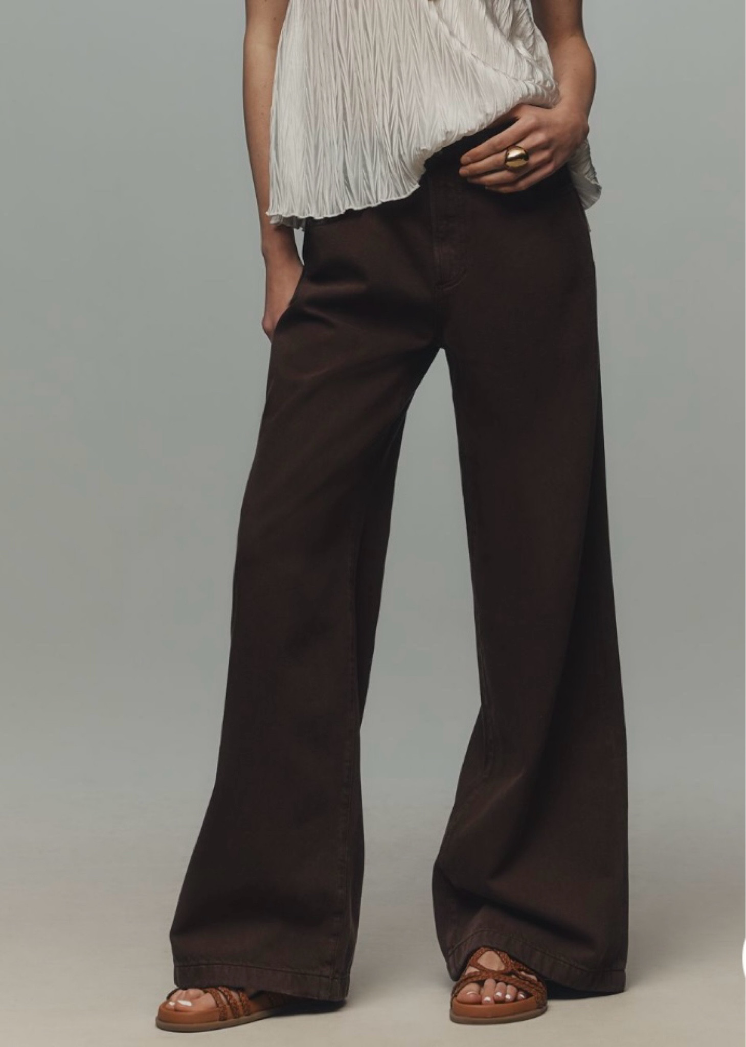 The perfect chocolate brown denim. They are so lightweight and just the perfect wide leg.  
Size down 
Click the link for more of my favorite pieces 🤎


#LTKOver40 #LTKU #LTKSaleAlert