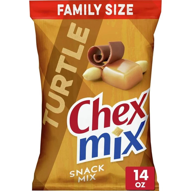 Chex Mix Snack Mix, Turtle, Indulgent Snack Bag, 14 oz | Walmart (US)