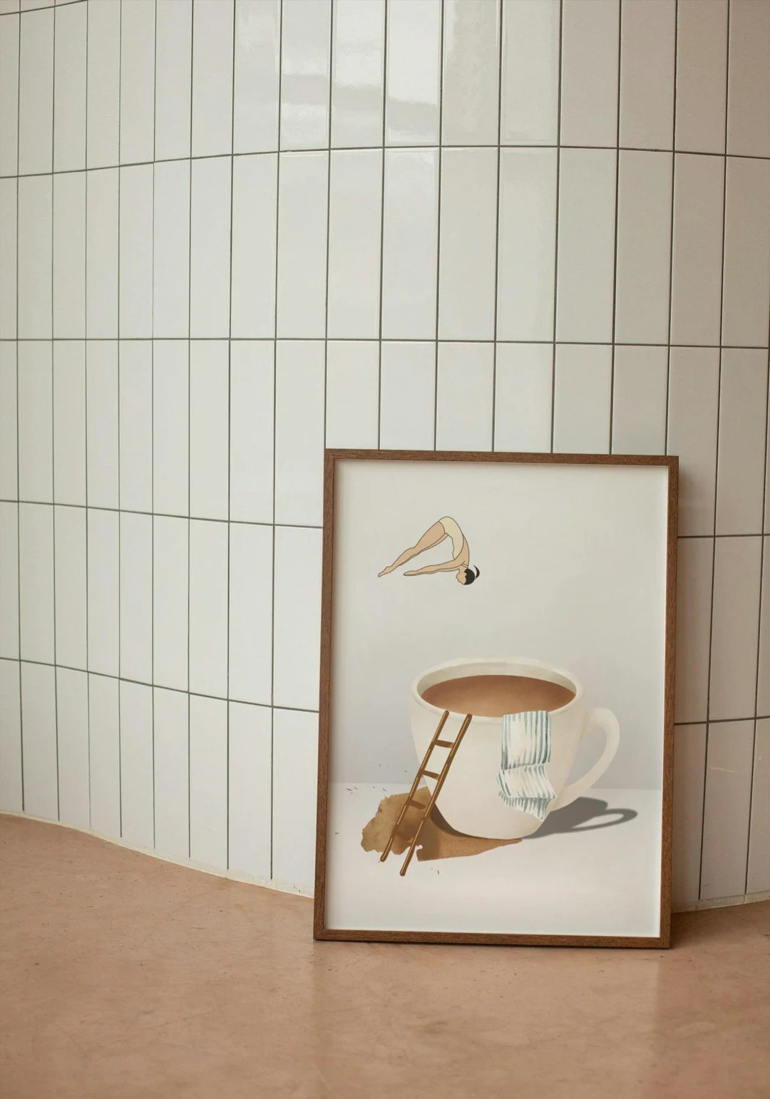 Coffee Diver Poster Print, Good Morning Coffee Poster, Coffee Lover Gift, Coffee Station Wall Art... | Etsy (US)