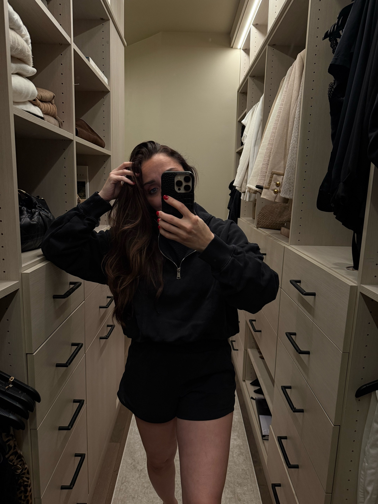 My most worn evening outfit? Walking attire! I LIVE in these shorts for work outs and walks and then this lily silk 1/4 zip? It’s got silk in it and it’s utterly divine! It’s My absolute ride or die (especially once we get back into the ac!)

#LTKootd #LTKgrwm #LTKdayinmylife