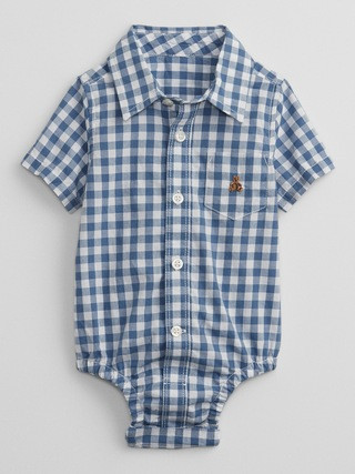 Baby Poplin Bodysuit | Gap Factory
