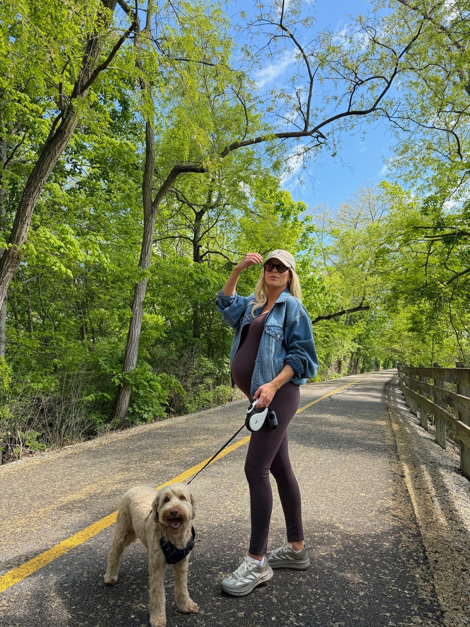 Size large in onesie (sized up 2 for pregnancy), medium in jacket, shoes tts! #kathleenpost

Athleisure, bump friendly, walking outfit, errands outfit, maternity look, casual spring look

#LTKdayinmylife #LTKSeasonal #LTKBump