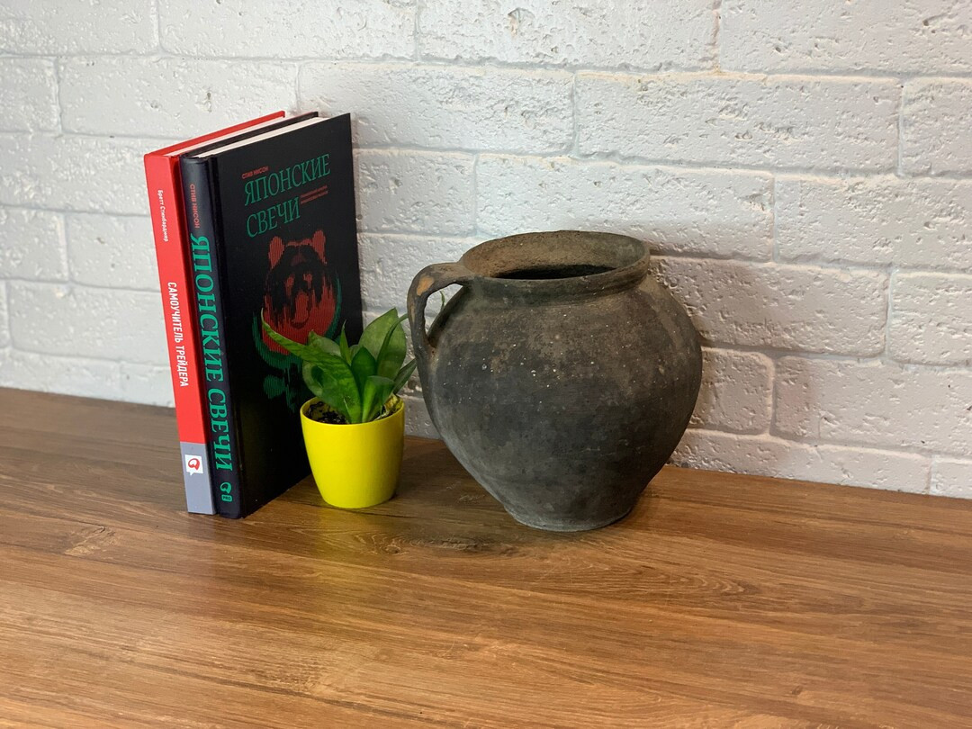 Ancient Clay Pot, Antique Clay Vessel, Rustic Ceramic Bowl, Pottery Jug, Primitive Rustic Earthen... | Etsy (US)