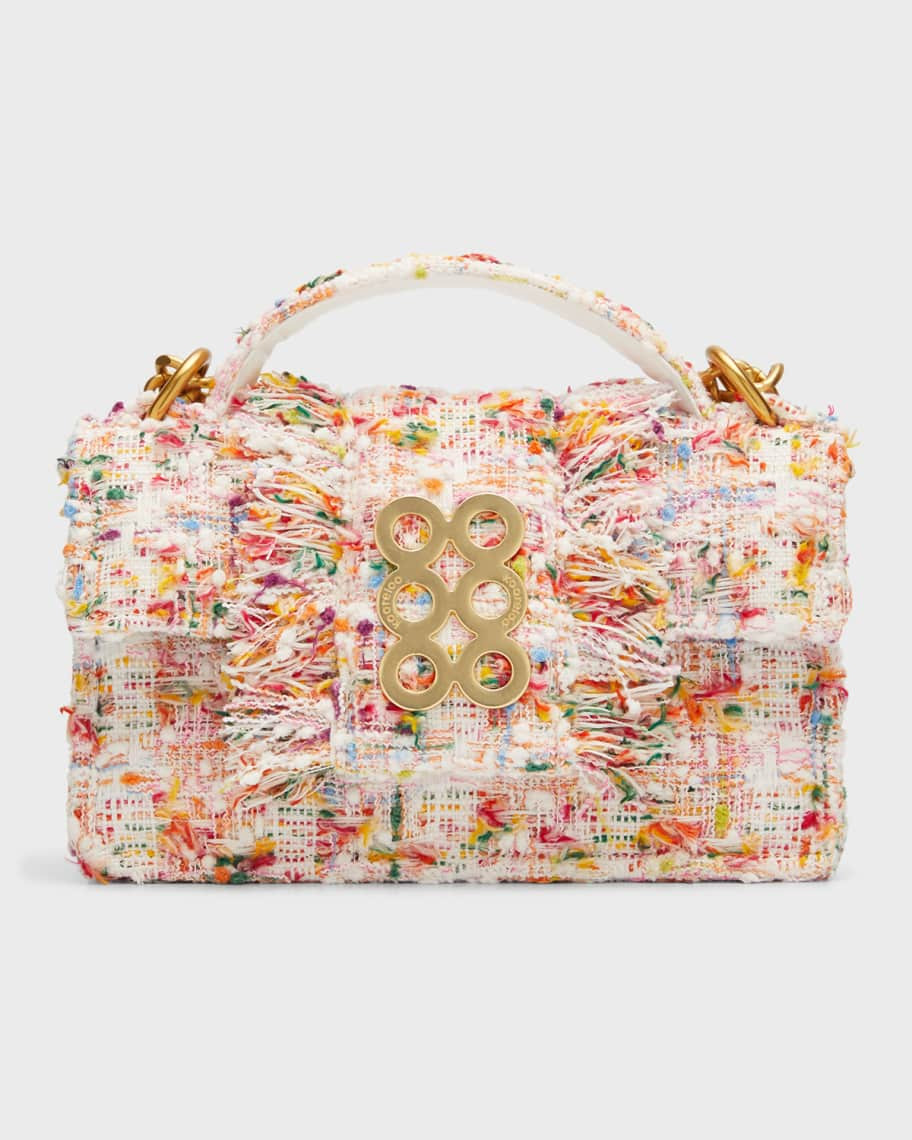 Kooreloo Petite Basset Fringe Tweed Crossbody Bag | Neiman Marcus