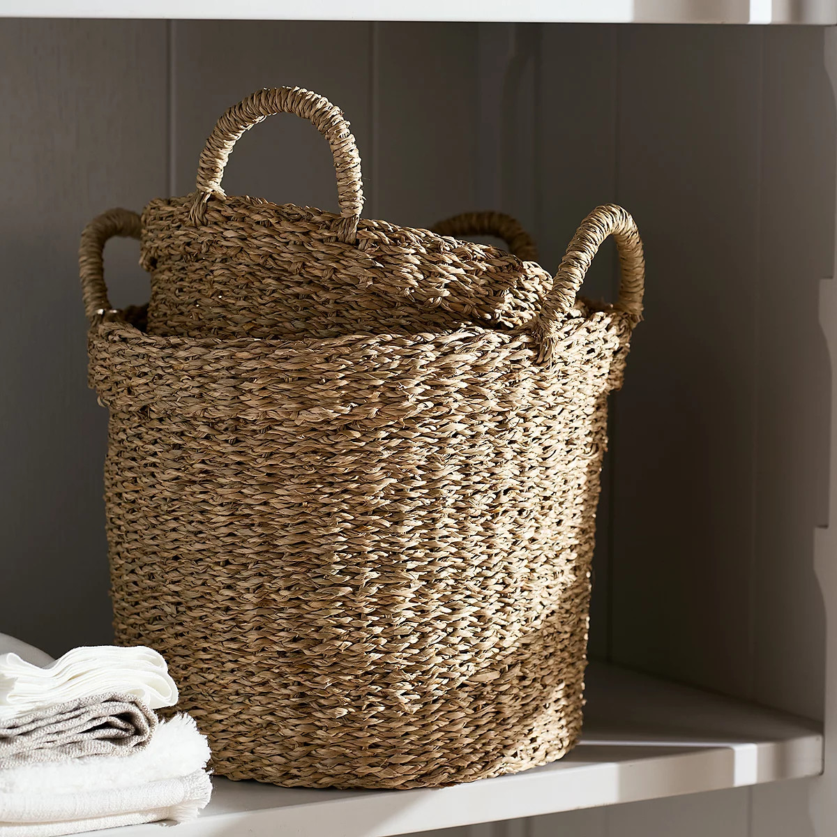 Cole Seagrass Baskets – Set of 2 | The White Company UK & ROW