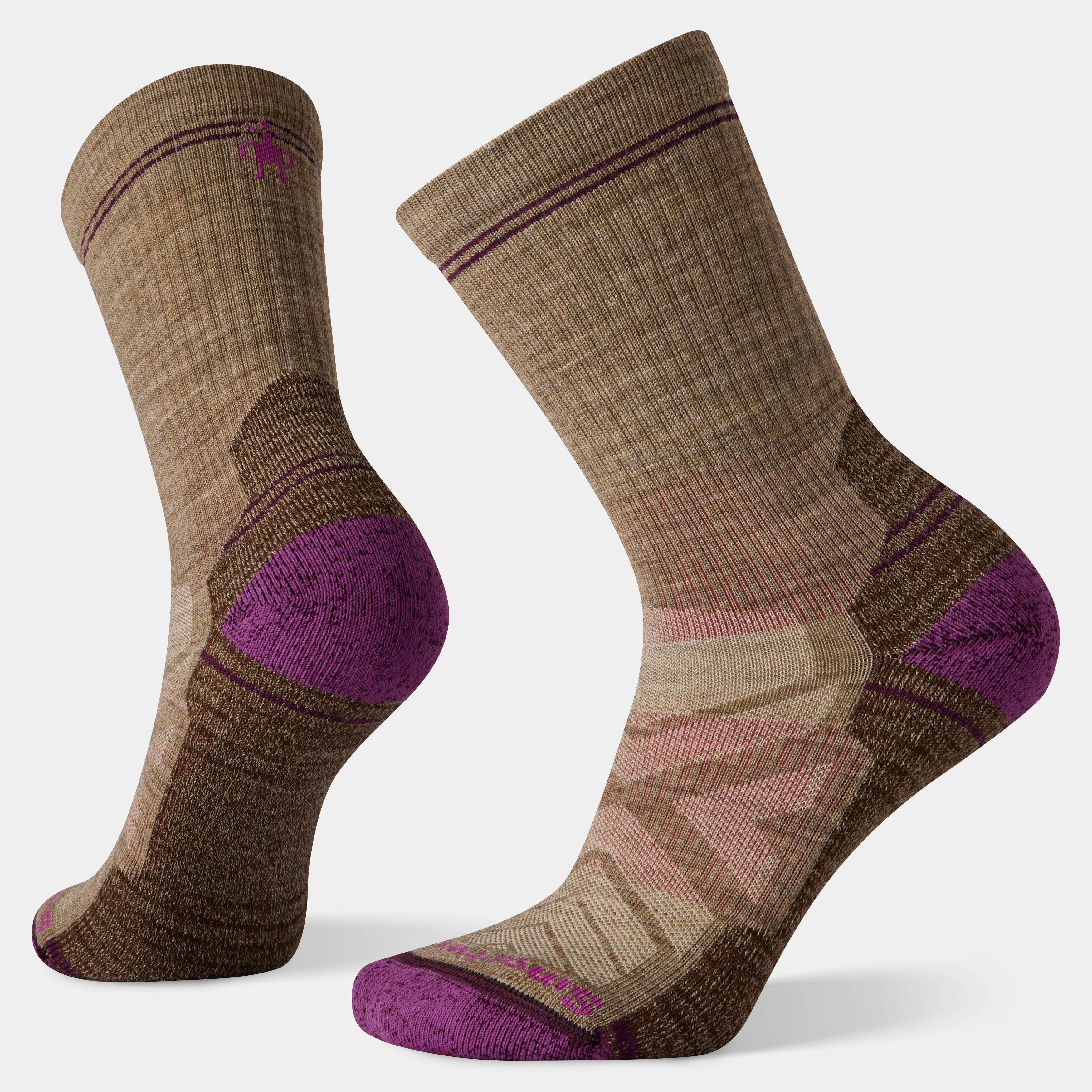 Smartwool Women's Hike Crew Socks in Fossil | Size: Large | Smartwool US