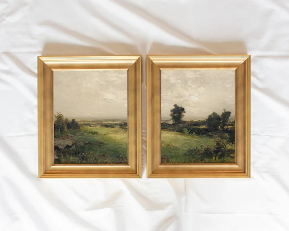 Vintage Art Prints Framed Antique Replica Painting Antique - Etsy | Etsy (US)