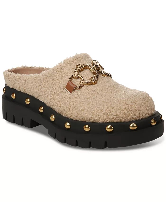 Women's Annie Slip-On Studded Lug Sole Clog Flats | Macy's