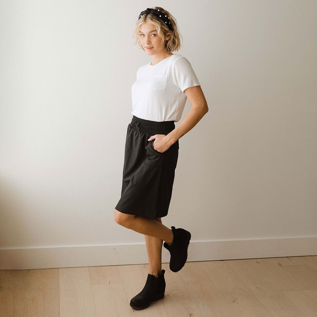 The Away Skirt, Black | Albion Fit
