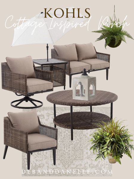 If you are ready for new patio furniture, check out this complete set from Kohls. There are a few different options to customize the set. #patiofurniture #furniture #kohls #outfoor #home #decor 

#LTKhome #LTKSeasonal