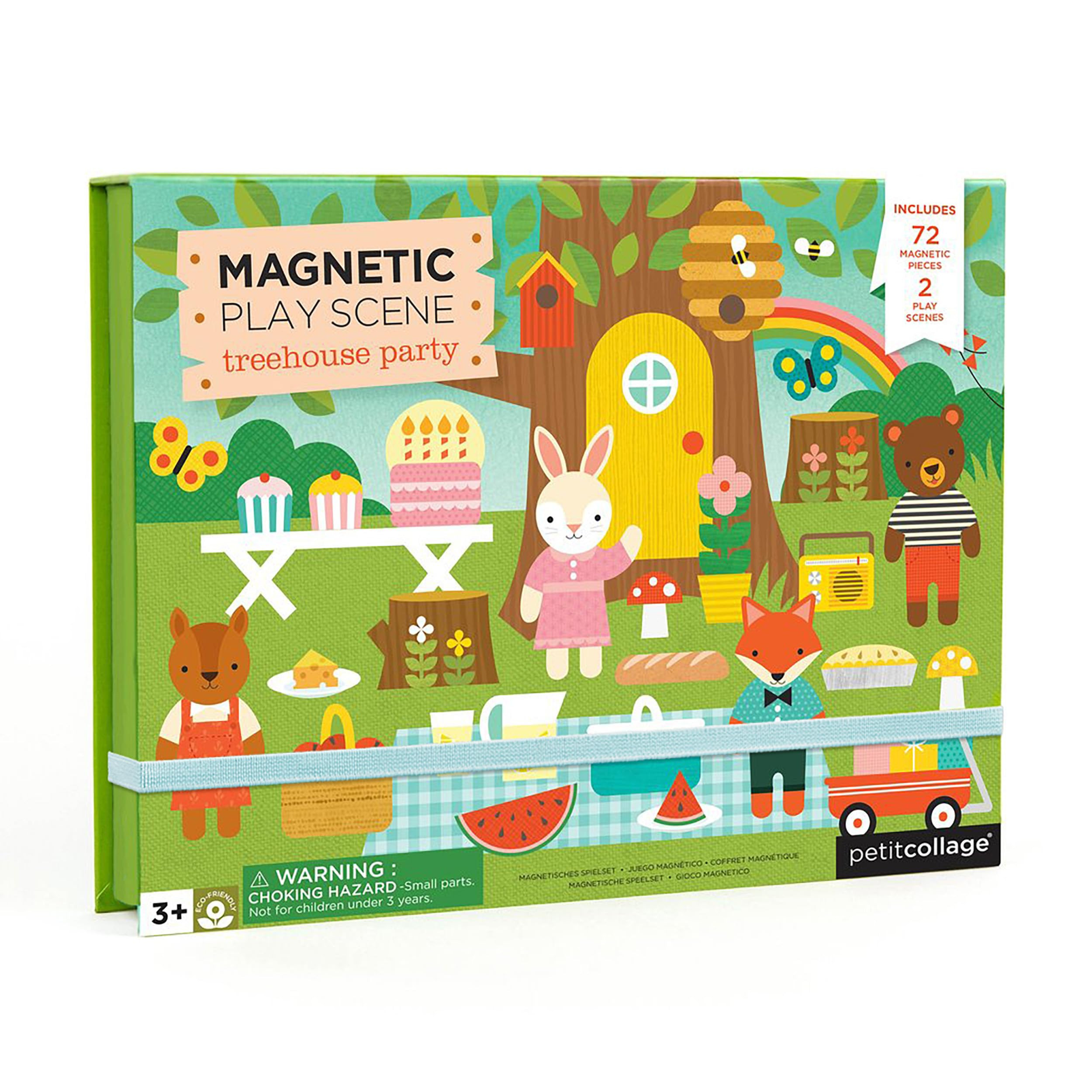 Petit Collage: Animal Friends Magnetic Game Board with Mix & Match, Ideal for Ages 3+, Includes M... | Amazon (US)