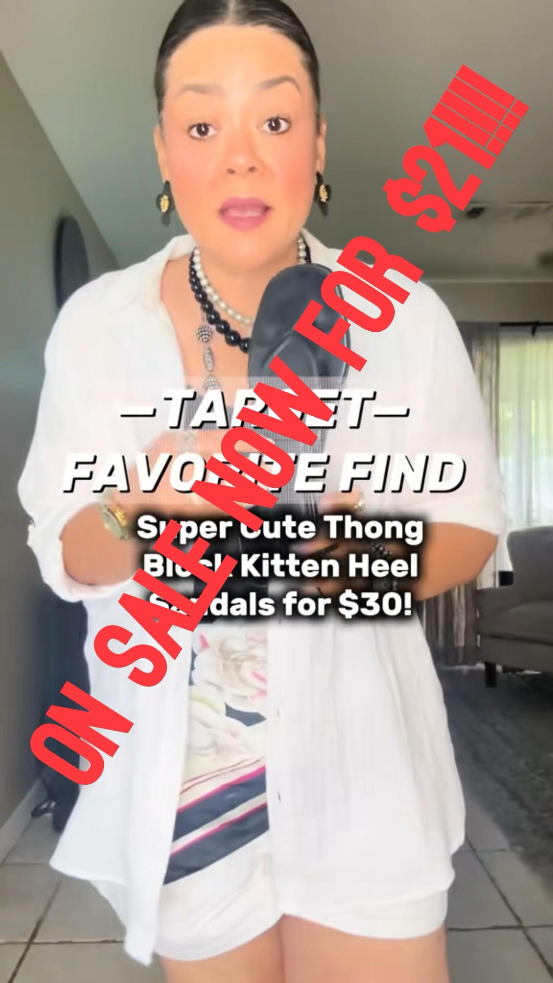 Run and get these cute kitten block heel thong sandals from Target! On sale now for $21!!!! @Target

#LTKSaleAlert #LTKSeasonal #LTKMidsize