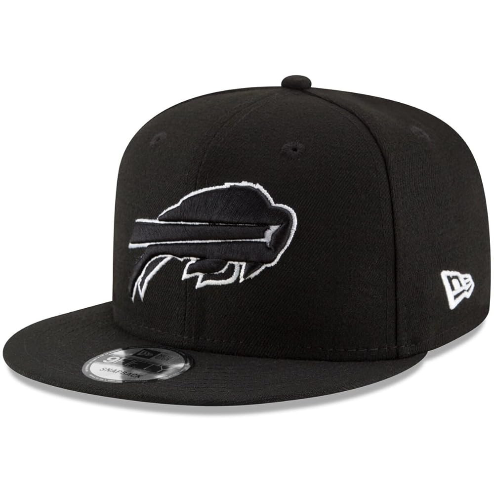 New Era NFL 9FIFTY Black/White Adjustable Snapback Hat Cap One Size Fits All | Amazon (US)