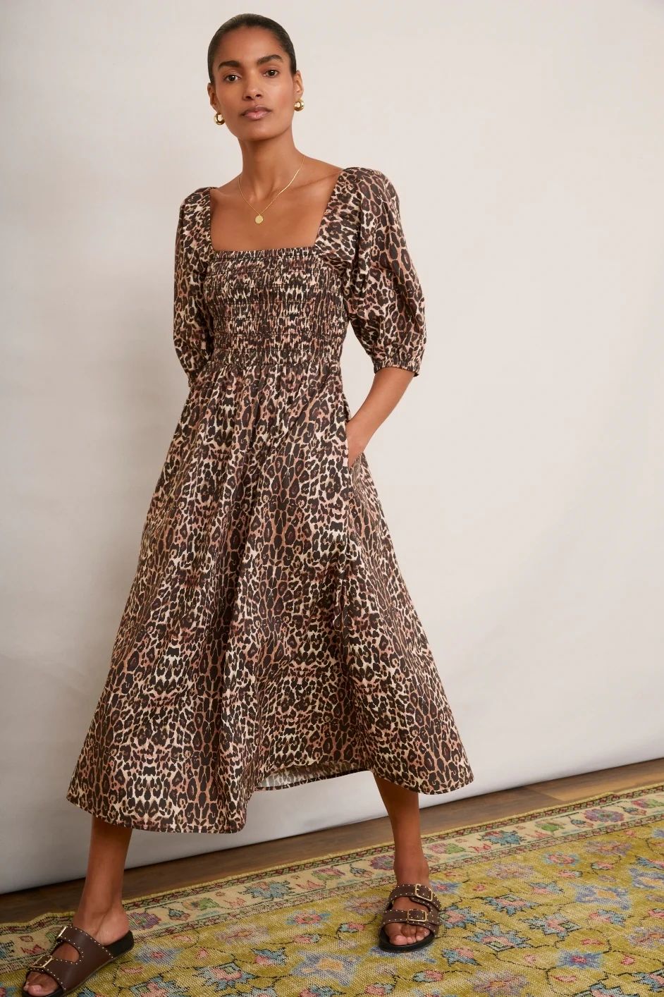 Isodora Dress - Leopard | WYSE London