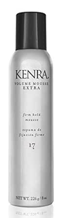 Kenra Volume Mousse Extra 17 | Firm Hold Mousse | Alcohol Free | Non-drying, Non-flaking Lightwei... | Amazon (US)