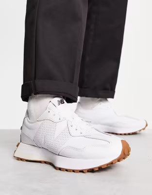 New Balance 327 sneakers in triple white | ASOS (Global)