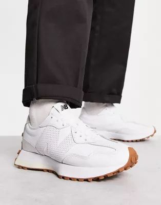New Balance 327 sneakers in triple white | ASOS (Global)