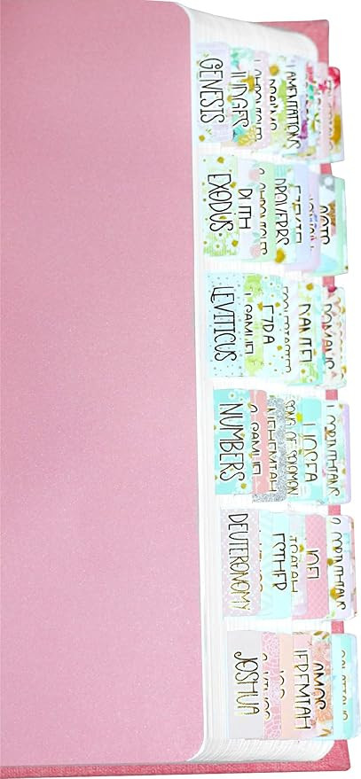 Decorative Bible Tabs - Gold Foil - Laminated - Indexing - Journaling - 66 Book Tabs - 9 Blank Ta... | Amazon (US)