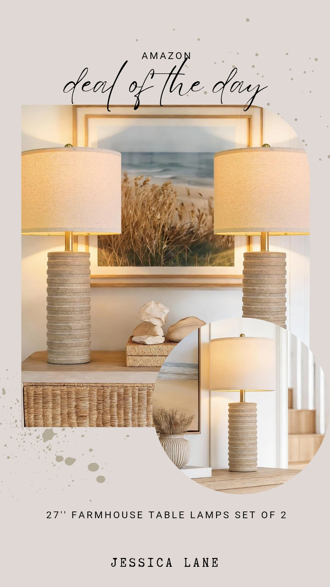 I’m loving these textured farmhouse table lamps to add the perfect cozy warmth to my space. They bring such a beautiful, grounded vibe to any room.#amazonhome #farmhousestyle #homedecor #tablelamps

#LTKSaleAlert #LTKHome