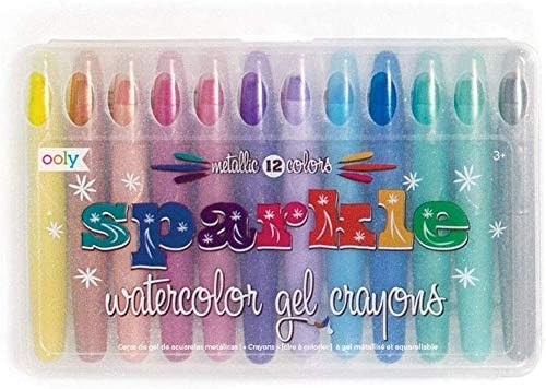 Amazon.com : OOLY, Rainbow Sparkle Metallic Watercolor Gel, Art Supplies, Set of 12, Glitter Gel ... | Amazon (US)
