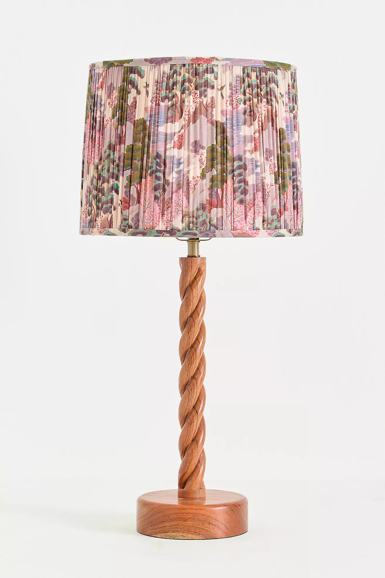 Merve Kahraman Ruched Printed Drum Lampshade | Anthropologie (US)