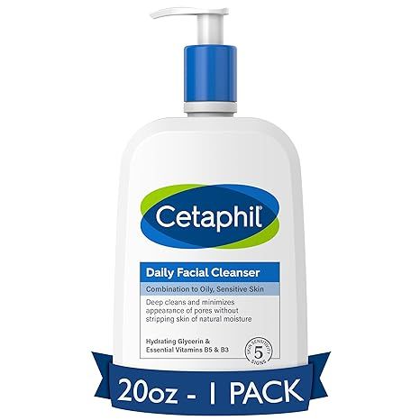 Face Wash by CETAPHIL, Daily Facial Cleanser for Sensitive, Combination to Oily Skin, NEW 20 oz, ... | Amazon (US)