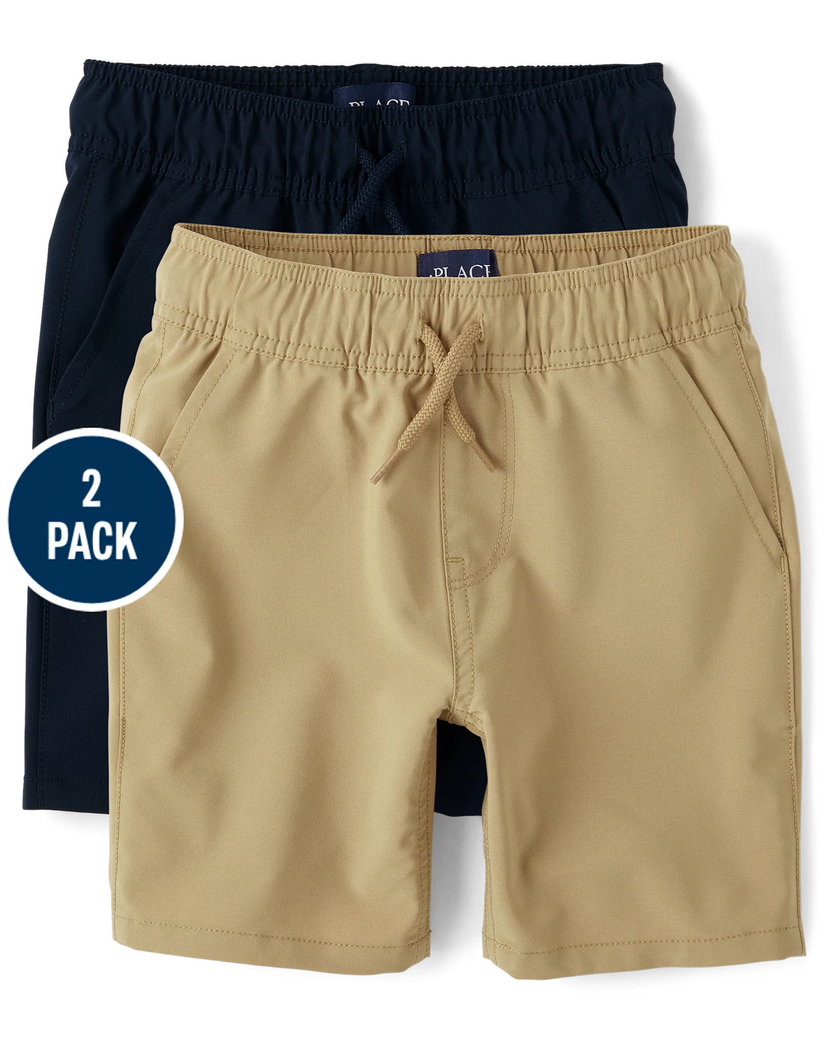 Boys Quick Dry Pull On Jogger Shorts 2-Pack - multi clr | The Children's Place