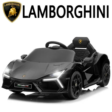 UBesGoo 12V Powered Ride on Car, Licensed Lamborghini Revuelto Electric Ride on Toys for Toddlers Kids, Remote Control, Black | Walmart (US)