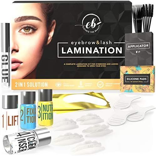 Elevate the Beauty Eyebrow And Lash Lamination Kit | DIY Perm For Lashes and Brows | Professional... | Amazon (US)