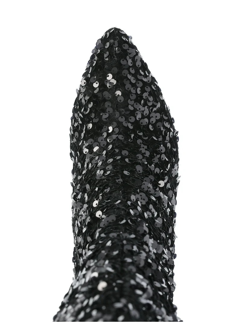 Madden NYC Women's Tall Glitter Block Heel Boots | Walmart (US)