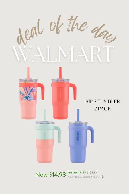 These two pack kid tumblers are on sale and perfect for summer! 