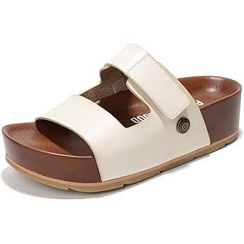 Project Cloud 100% Genuine Leather Platform Sandals Women Footwear-Beach Essentials Summer Wedges... | Amazon (US)