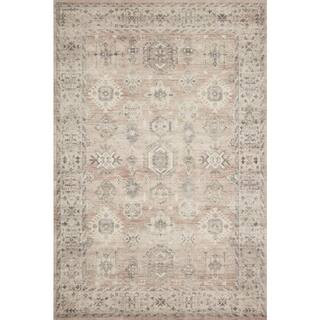 LOLOI II Hathaway Java/Multi 7 ft. 6 in. x 9 ft. 6 in. Traditional 100% Polyester Pile Runner Rug... | The Home Depot