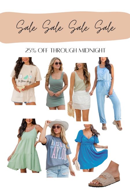 Pink lily 25% off everything! No code needed. Here are my favorites.
Oversized tee, exercise dress, sweater tank, chambray jumpsuit, green dress, spring dress, summer dress, summer outfit, Taylor swift shirt, Taylor swift tee, blue dress, Birkenstock dupes