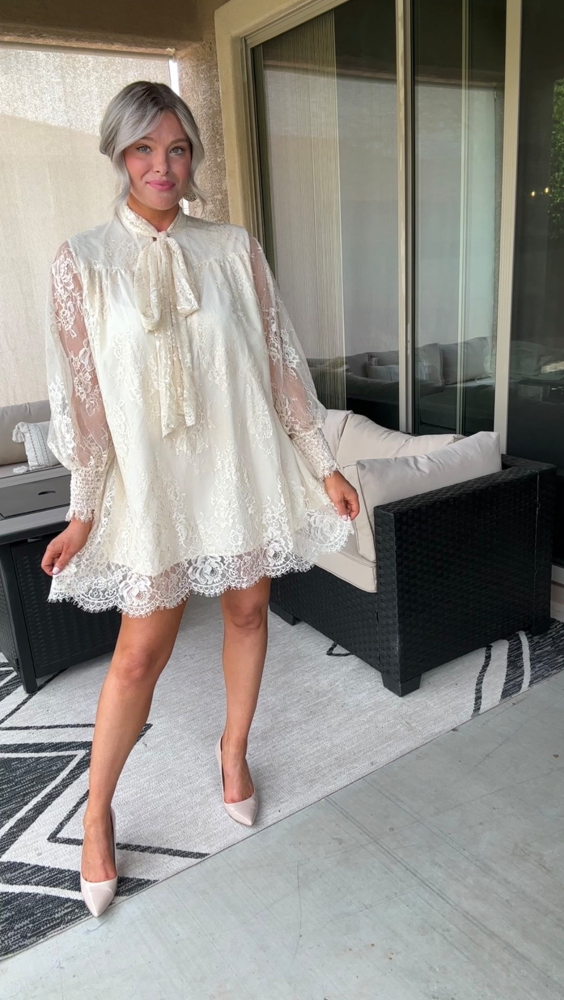 Elegant Lace Bow Dress 🤍 

#LTKgrwm #LTKootd