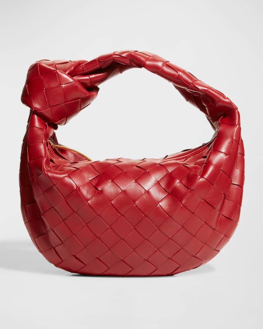 Bottega Veneta Jodie Mini Intrecciato Knot Hobo Bag | Neiman Marcus