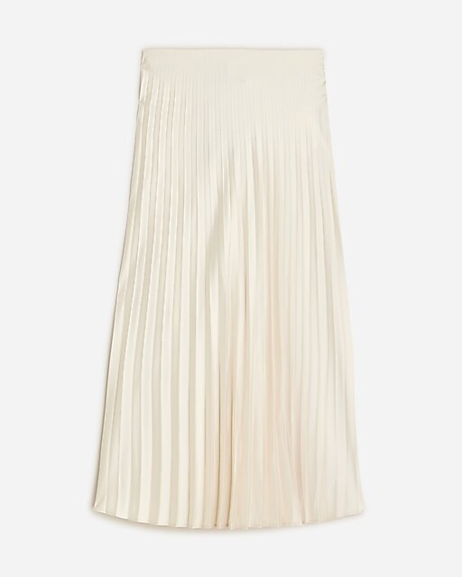 Pleated pull-on midi skirt | J. Crew US