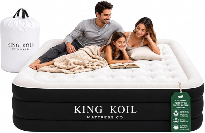 Luxury blow up mattress for guests & home \u2022 Inflates in 2 minutes \u2022 650 lb capacity \u2... | Amazon (US)