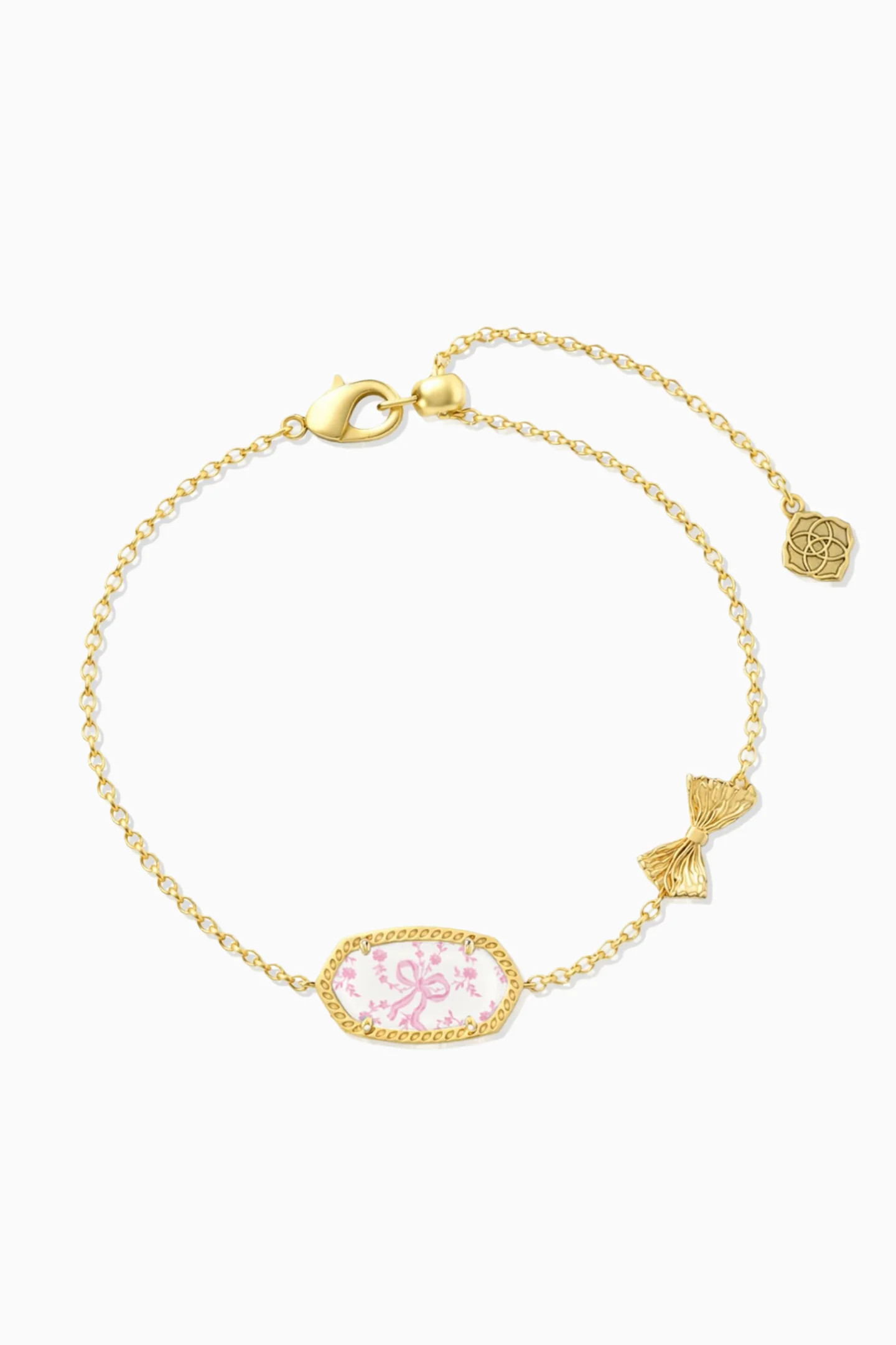 Kendra Scott x LoveShackFancy Bow Gold Chantilly Elaina Delicate Chain Bracelet | LoveShackFancy