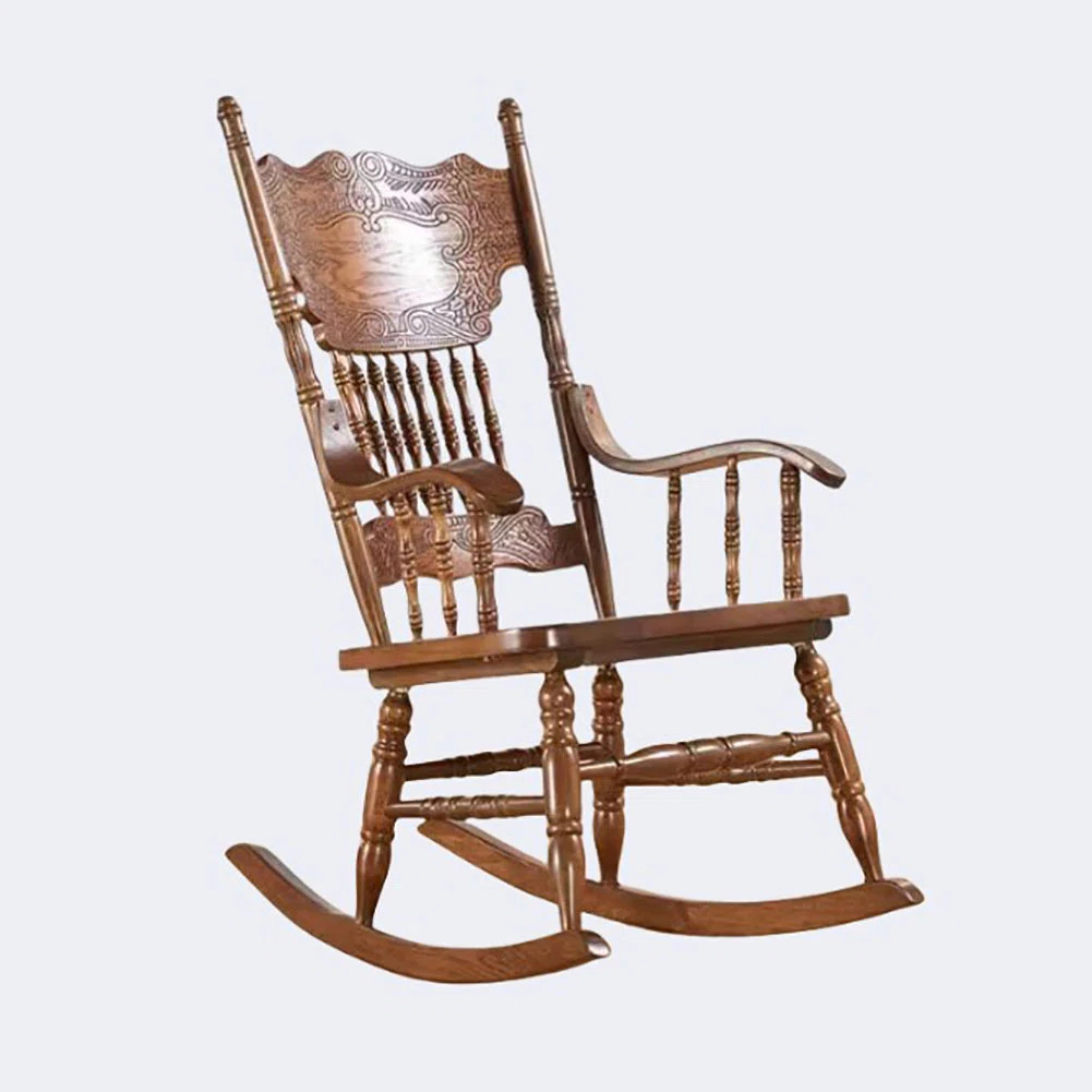 French Wooden Rocking Chair Rocking Chair | Wayfair North America