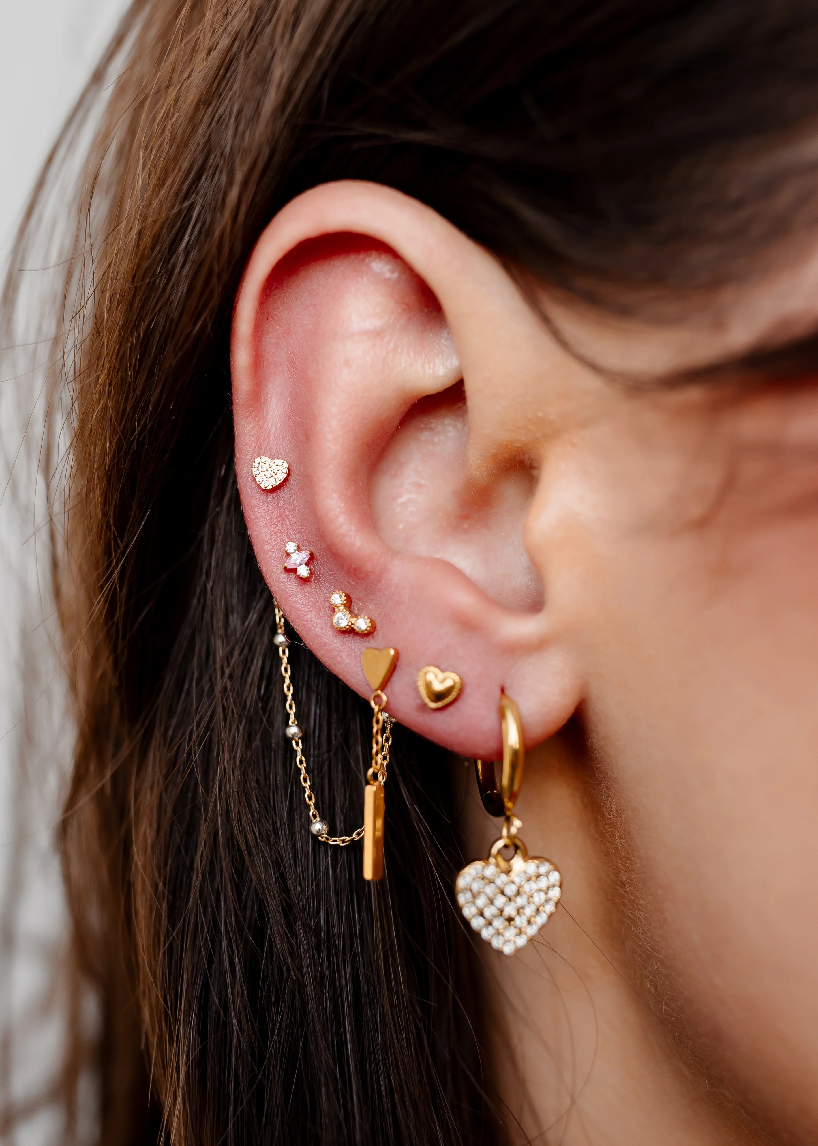 Mixed Metal Satellite Connector Chain | Pierced by Ash Design