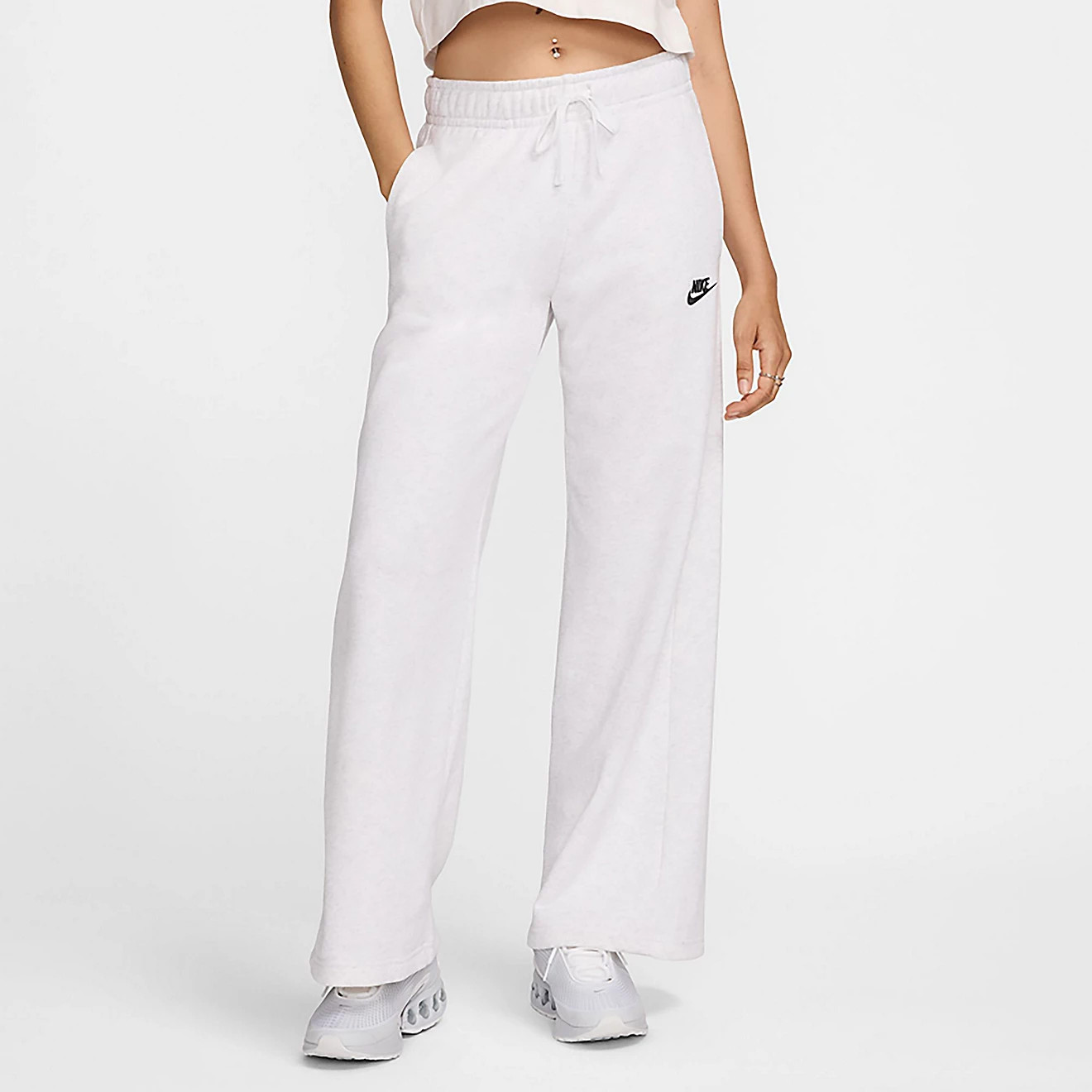 Nike Women's Sportswear Club Fleece Mid-Rise Wide-Leg Sweatpants | Academy Sports + Outdoors